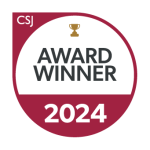 CSJ Award Winner badge for 2024.